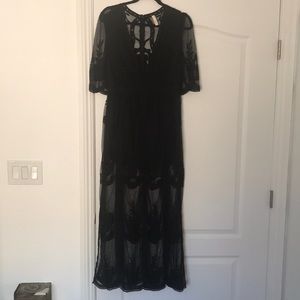 Black lace dress